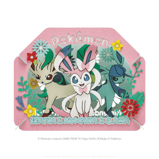 Paper Theater | Pokémon | Leafeon, Sylveon, and Glaceon PT-366