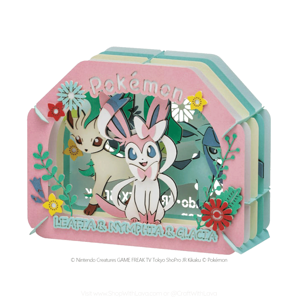 Paper Theater | Pokémon | Leafeon, Sylveon, and Glaceon PT-366
