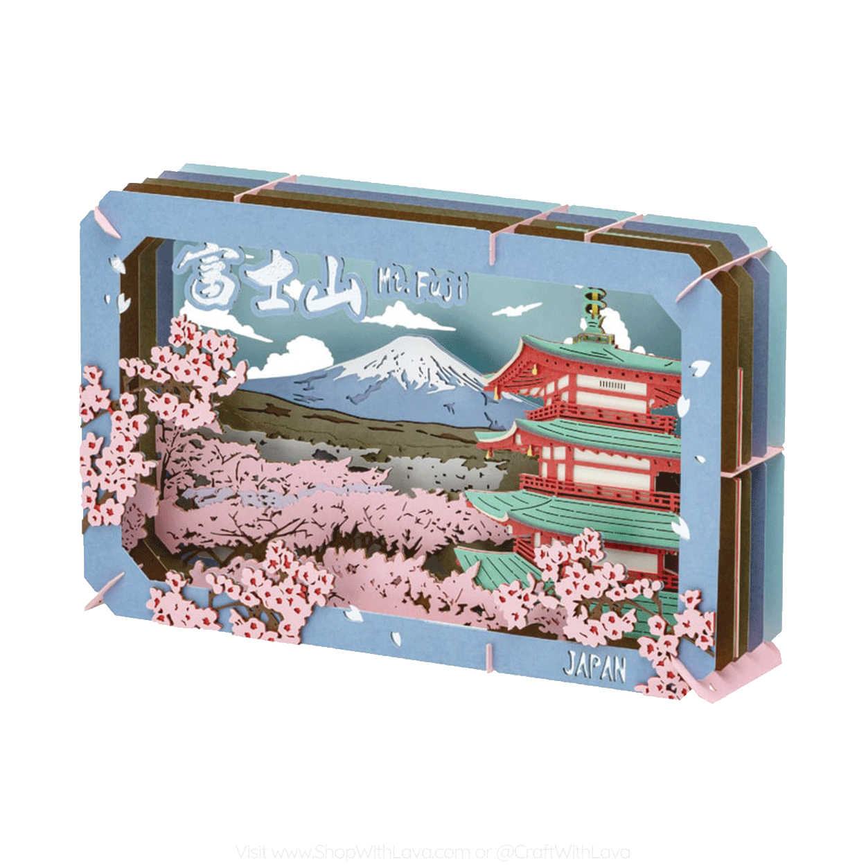 Paper Theater | Japanese Scenery | Mount Fuji and Cherry Blossoms PT-L85