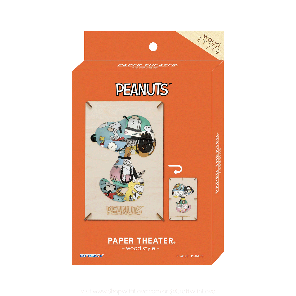 Paper Theater Wood | Peanuts | Peanuts PT-WL28