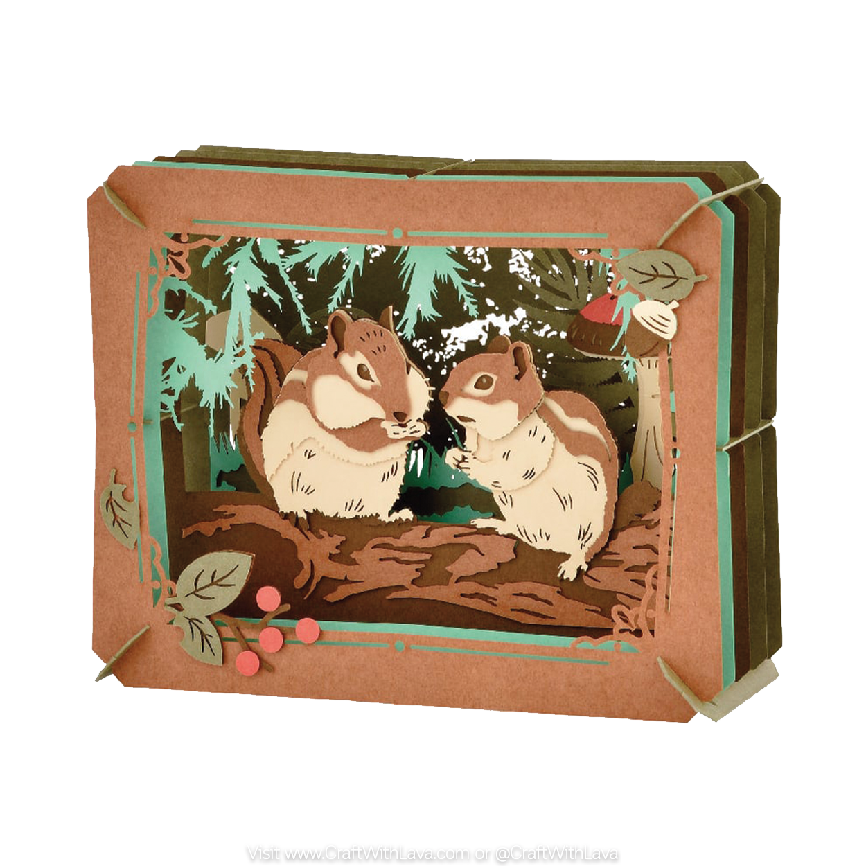Paper Theater | Animal and Mushroom Series | Squirrel and Mushroom