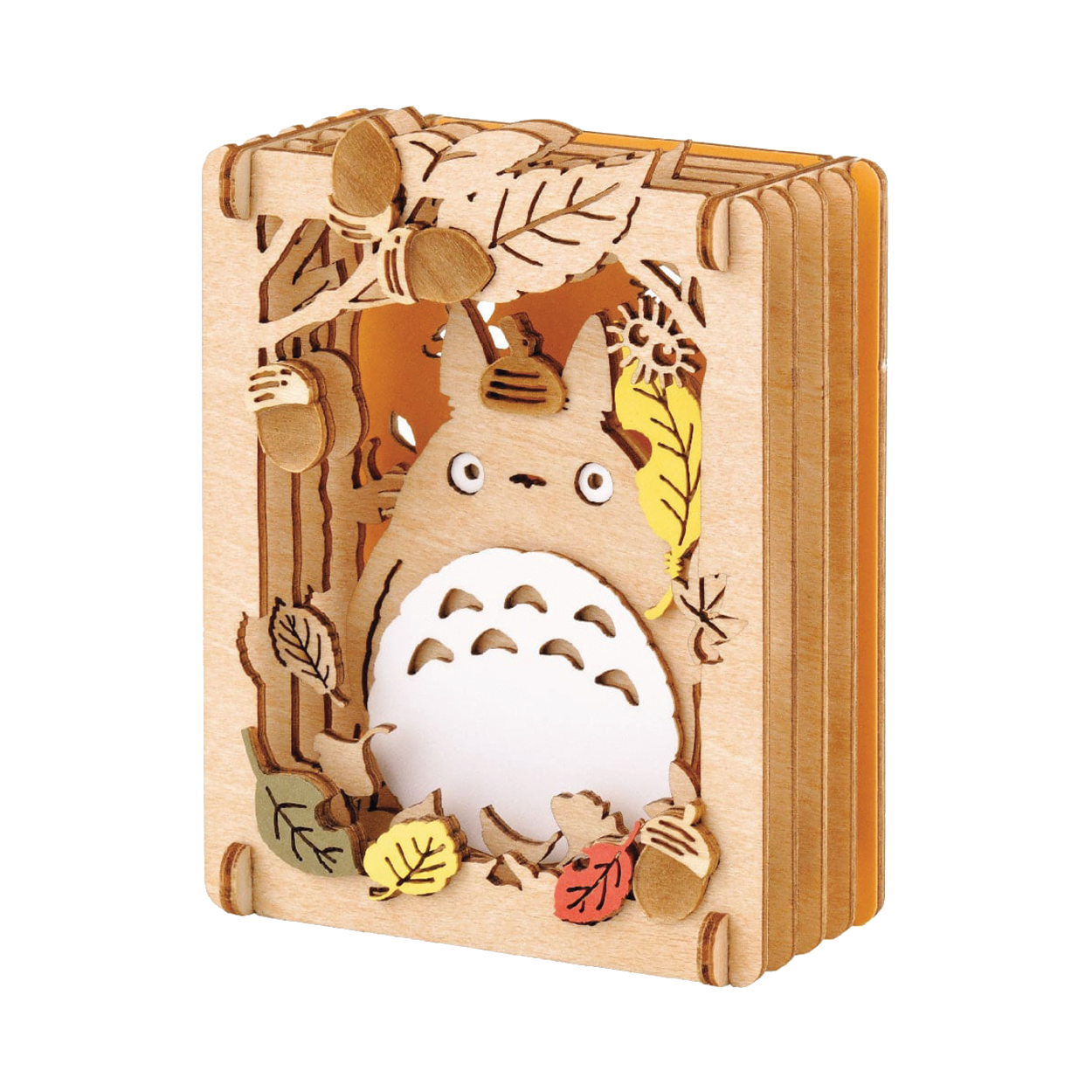 Paper Theater Wood | My Neighbor Totoro | Autumn Sunlight Filtering Through Leaves