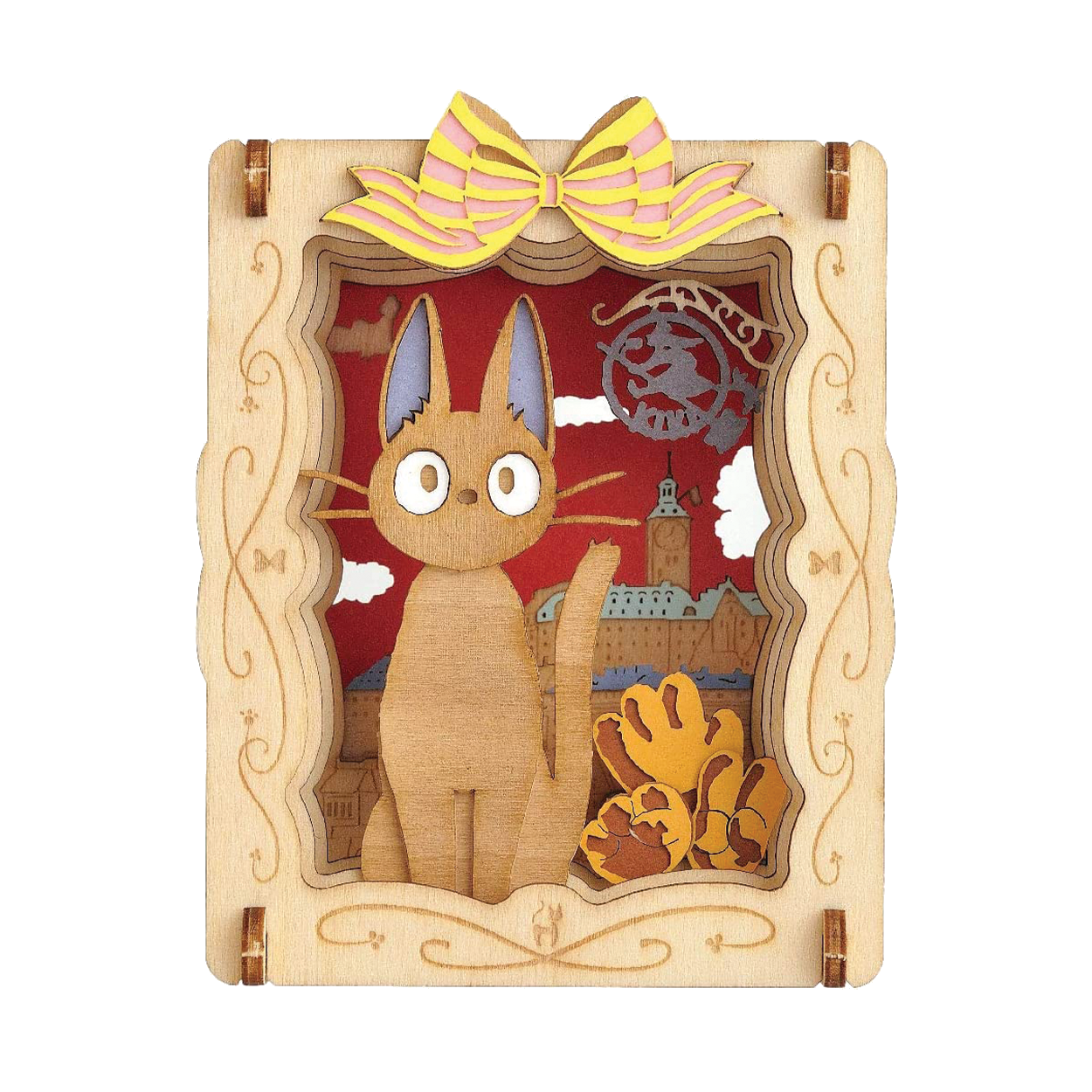 Paper Theater Wood | Kiki's Delivery Service | Jiji the Black Cat