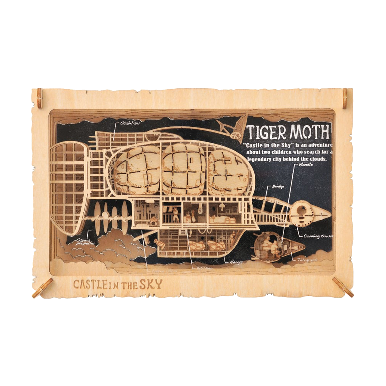 Paper Theater Wood | Castle in the Sky Laputa | Tiger Moss