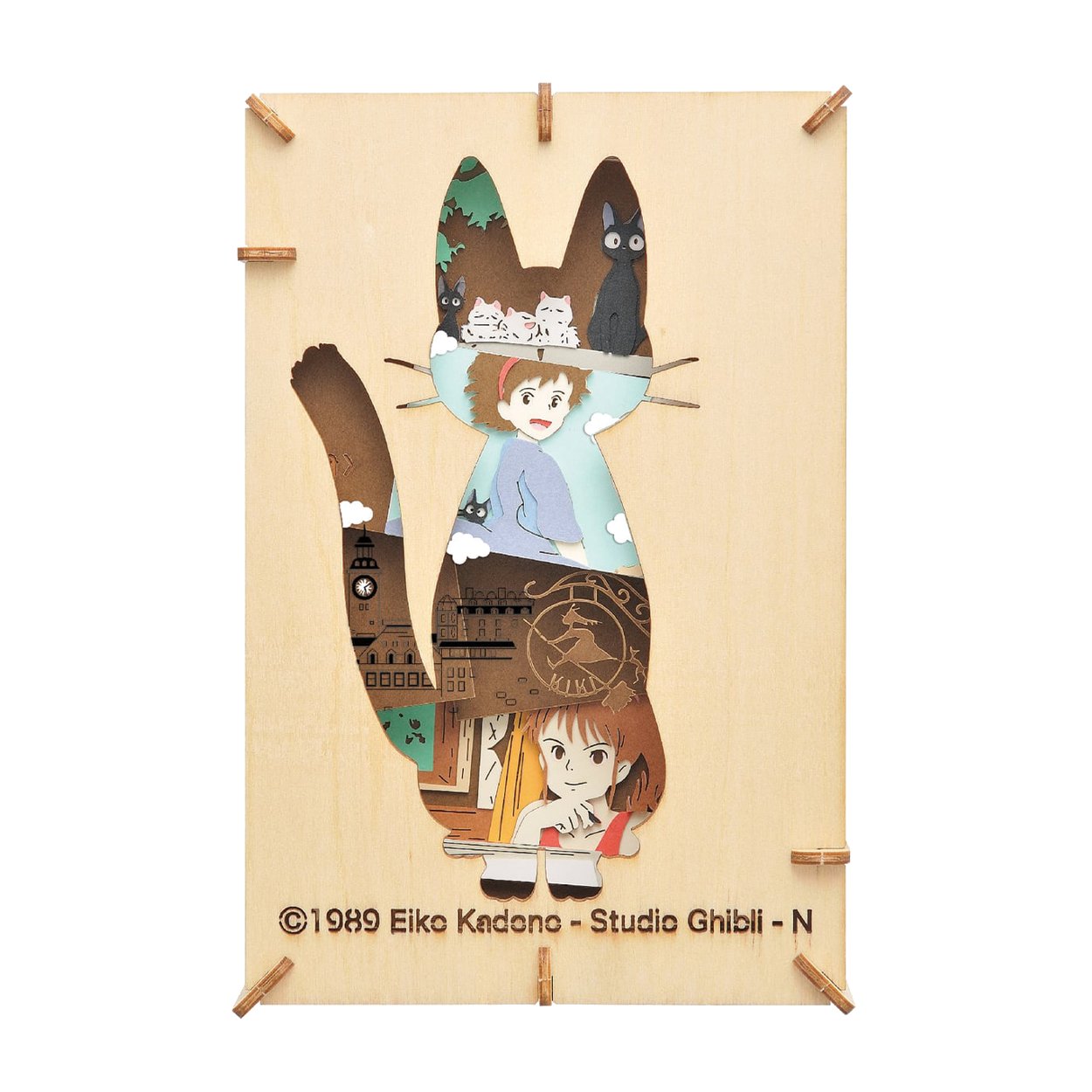 Paper Theater Wood | Kiki's Delivery Service | Movie Collage