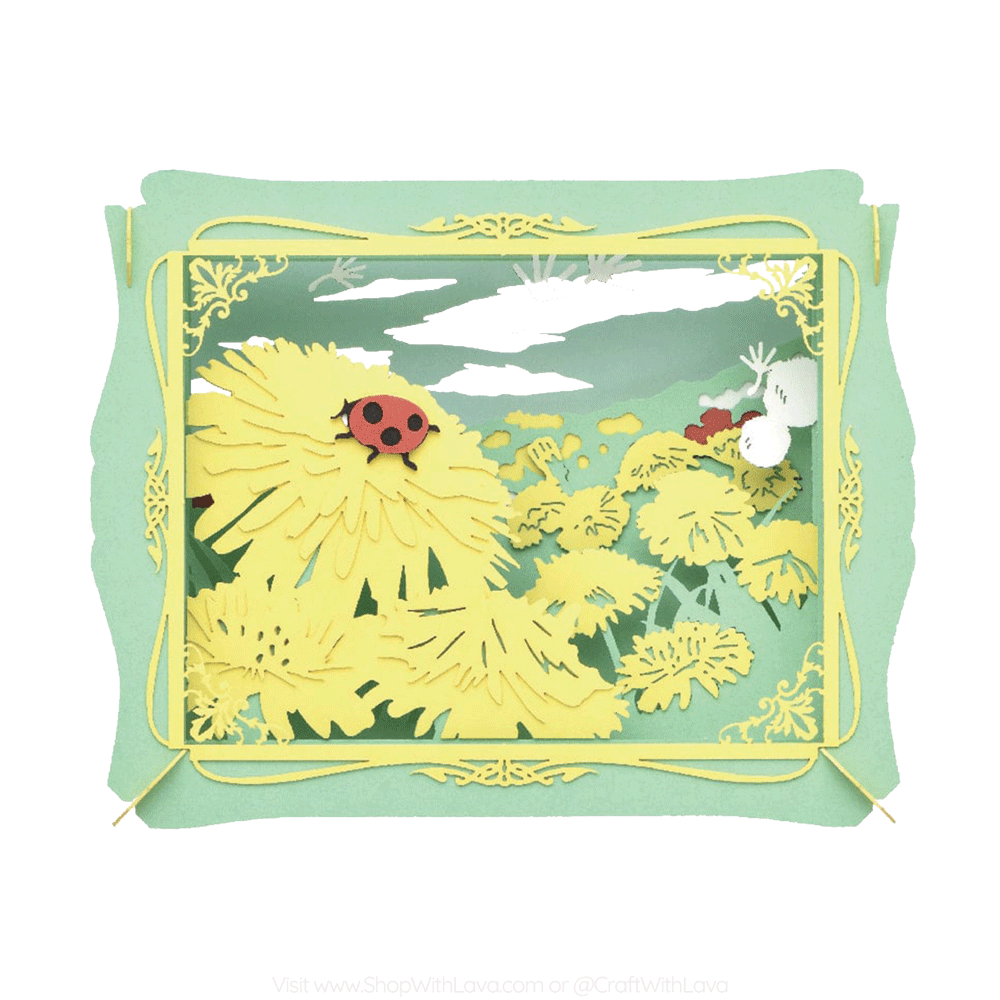 Paper Theater | Plants and Animal Series | Dandelion and Ladybug