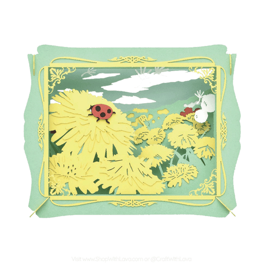 Paper Theater | Plants and Animal Series | Dandelion and Ladybug