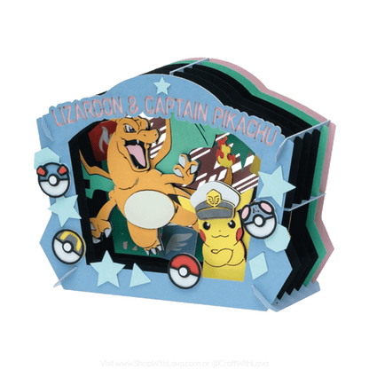 Paper Theater | Pokemon | Captain Pikachu & Charizard PT-338