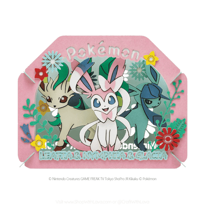 Paper Theater | Pokémon | Leafeon, Sylveon, and Glaceon PT-366