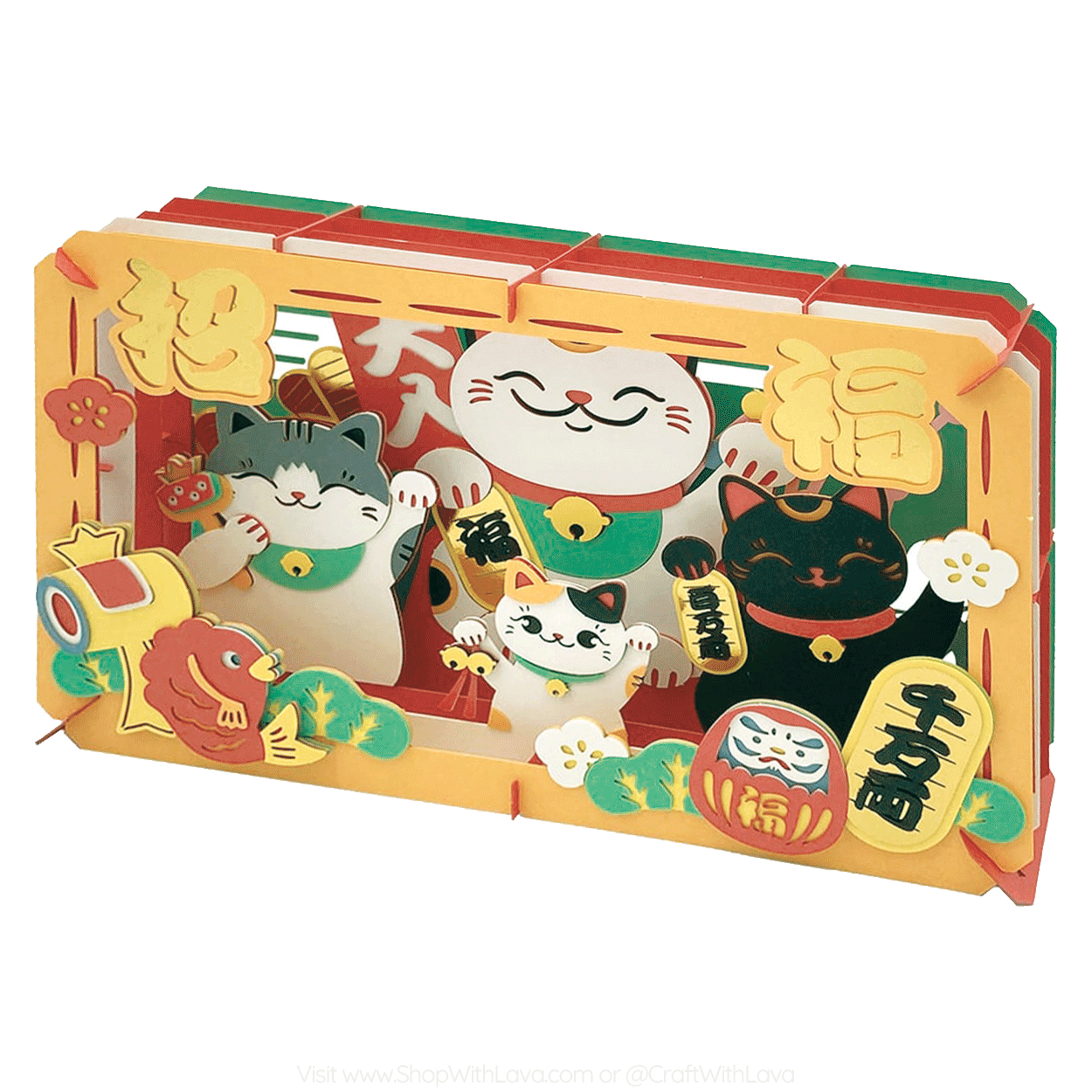 Paper Theater | Japanese Theme | Fortune Lucky Cat PT-L64