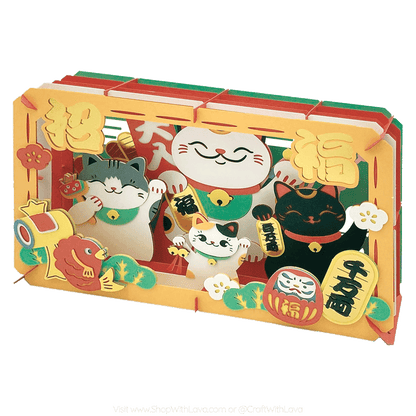 Paper Theater | Japanese Theme | Fortune Lucky Cat PT-L64