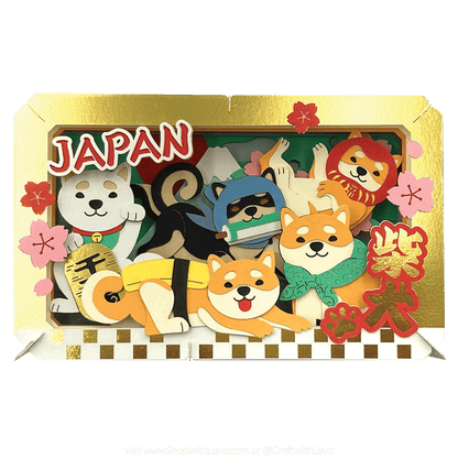 Paper Theater | Japanese Theme | Lots of Shiba Inu Dogs PT-L65