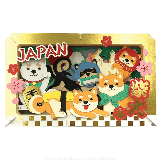 Paper Theater | Japanese Theme | Lots of Shiba Inu Dogs PT-L65