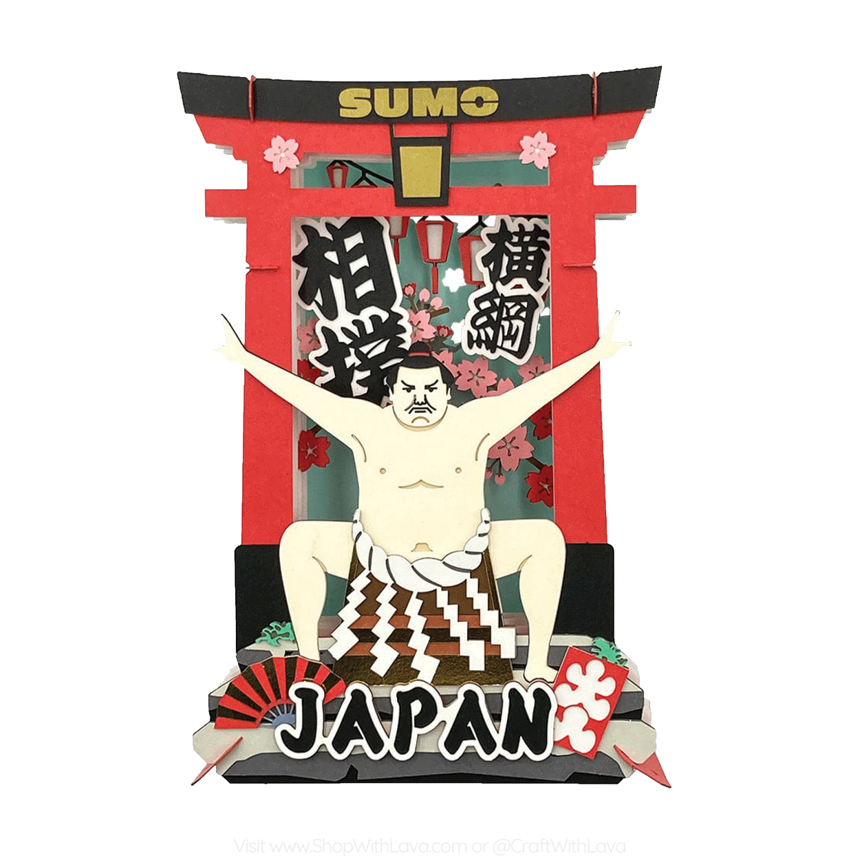 Paper Theater | Japanese Theme | Sumo Wrestling PT-L66