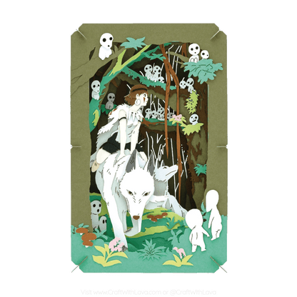 Paper Theater | Princess Mononoke | The Forest Where Forest Spirits Kodama Lives PT-L80