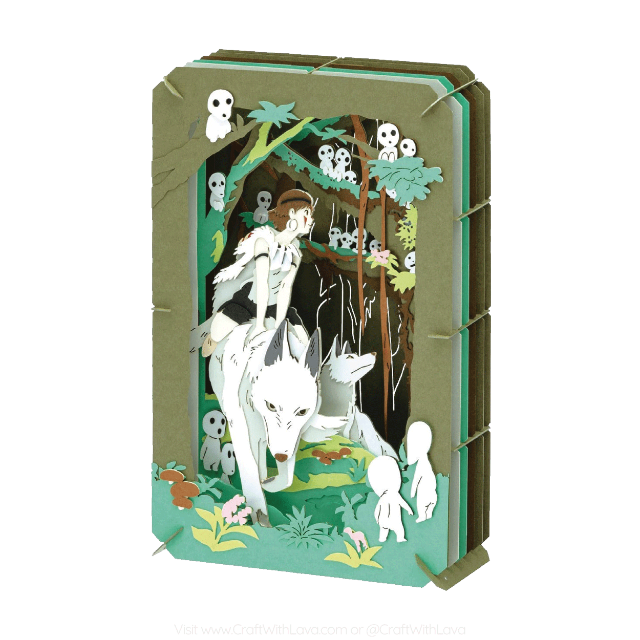 Paper Theater | Princess Mononoke | The Forest Where Forest Spirits Kodama Lives PT-L80