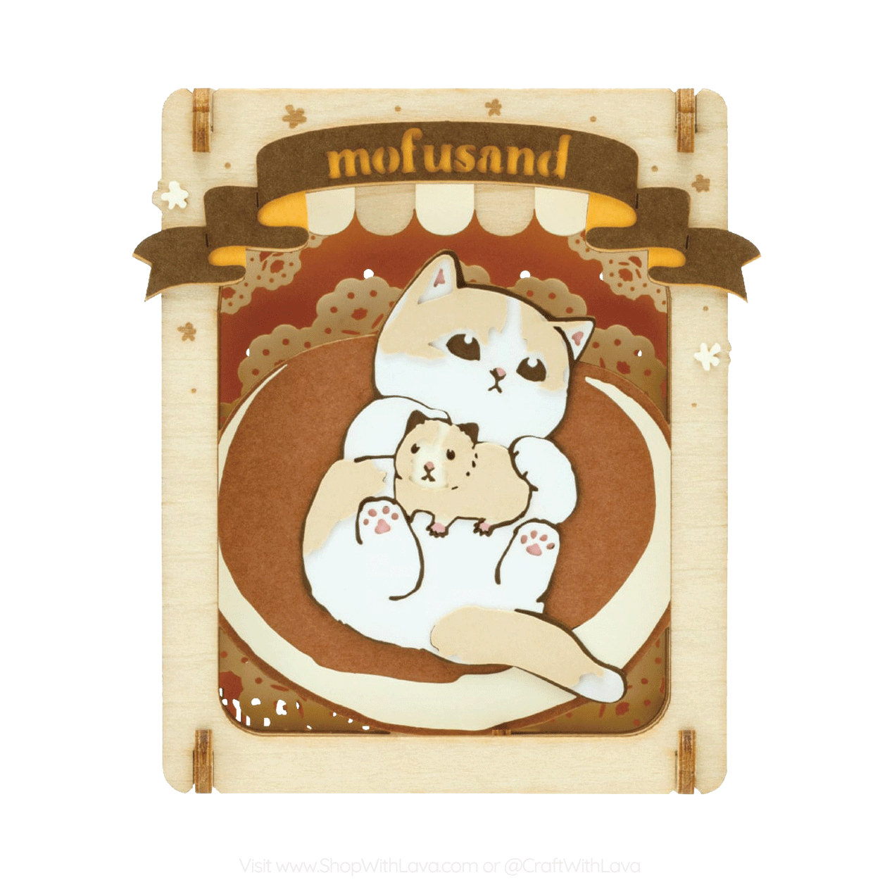 Paper Theater Wood | mofusand | Pancake Nyan PT-W19