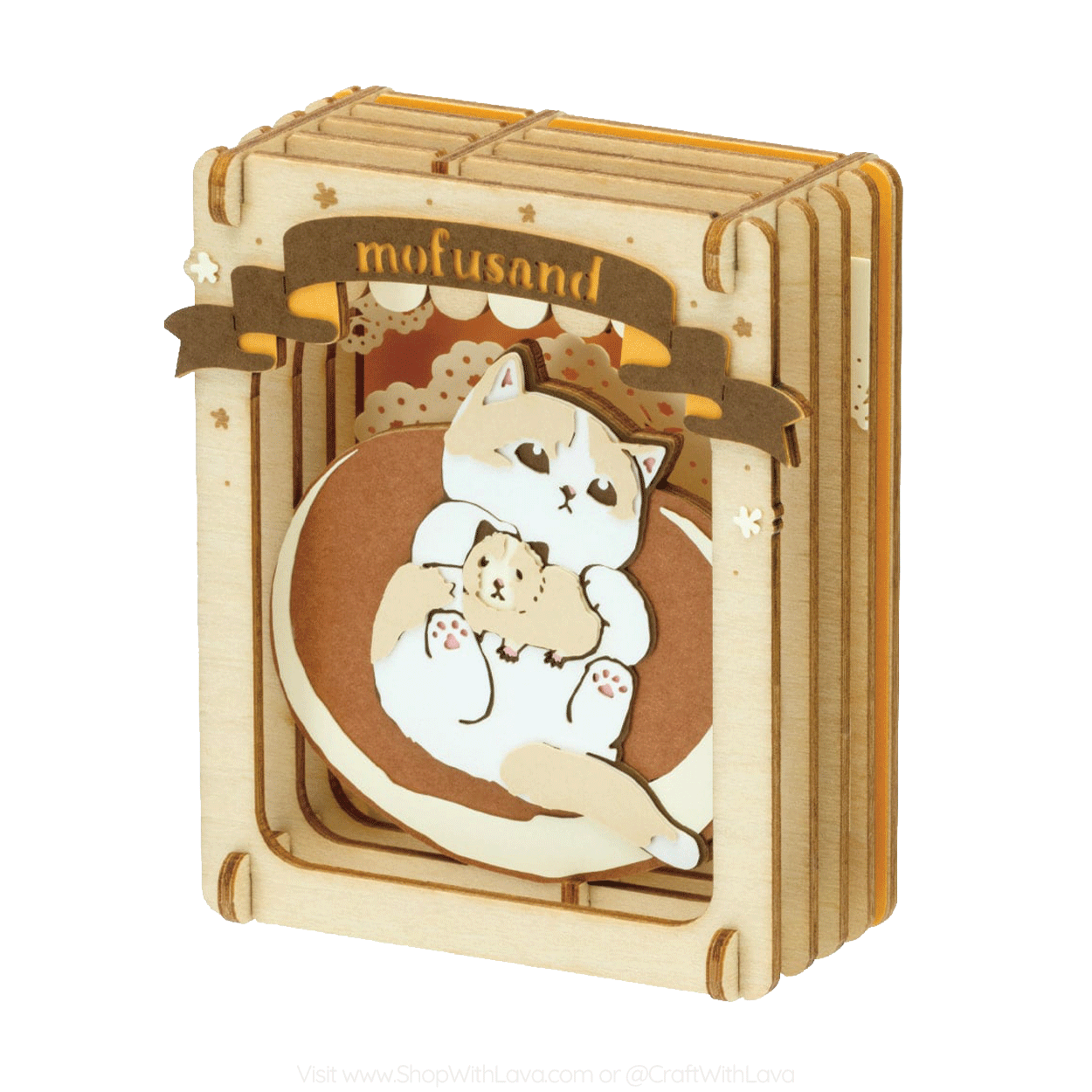 Paper Theater Wood | mofusand | Pancake Nyan PT-W19