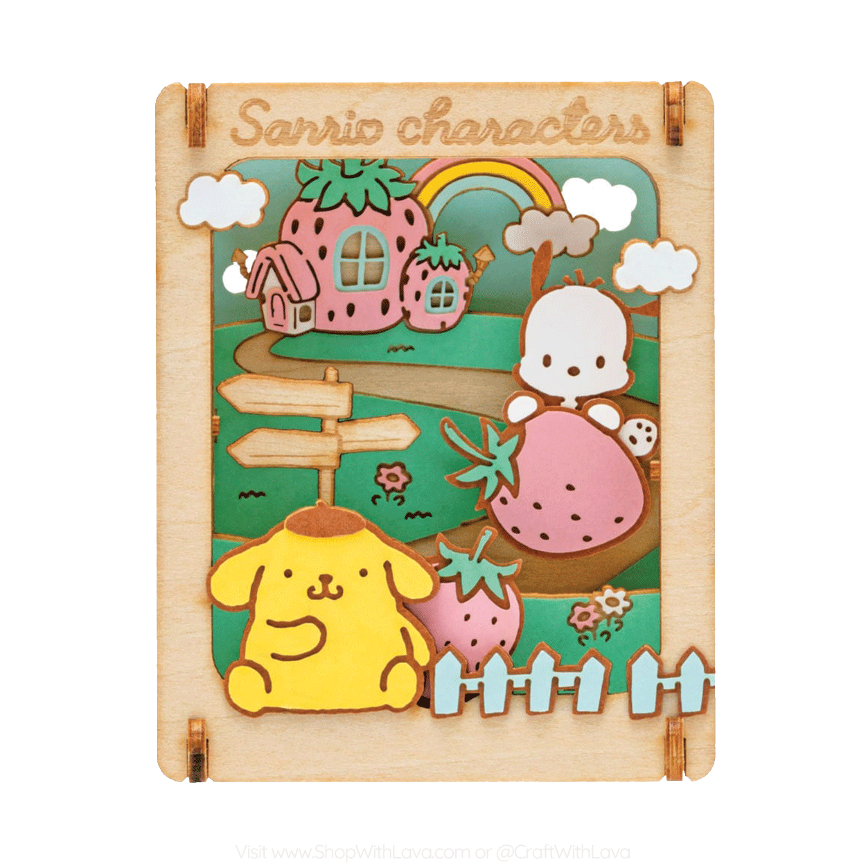 Paper Theater Wood | Sanrio Characters | Strawberry House 1 PT-W20