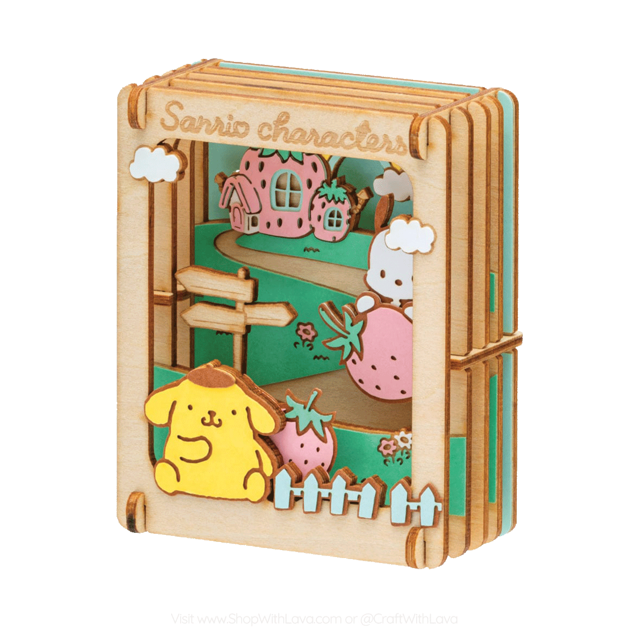 Paper Theater Wood | Sanrio Characters | Strawberry House 1 PT-W20