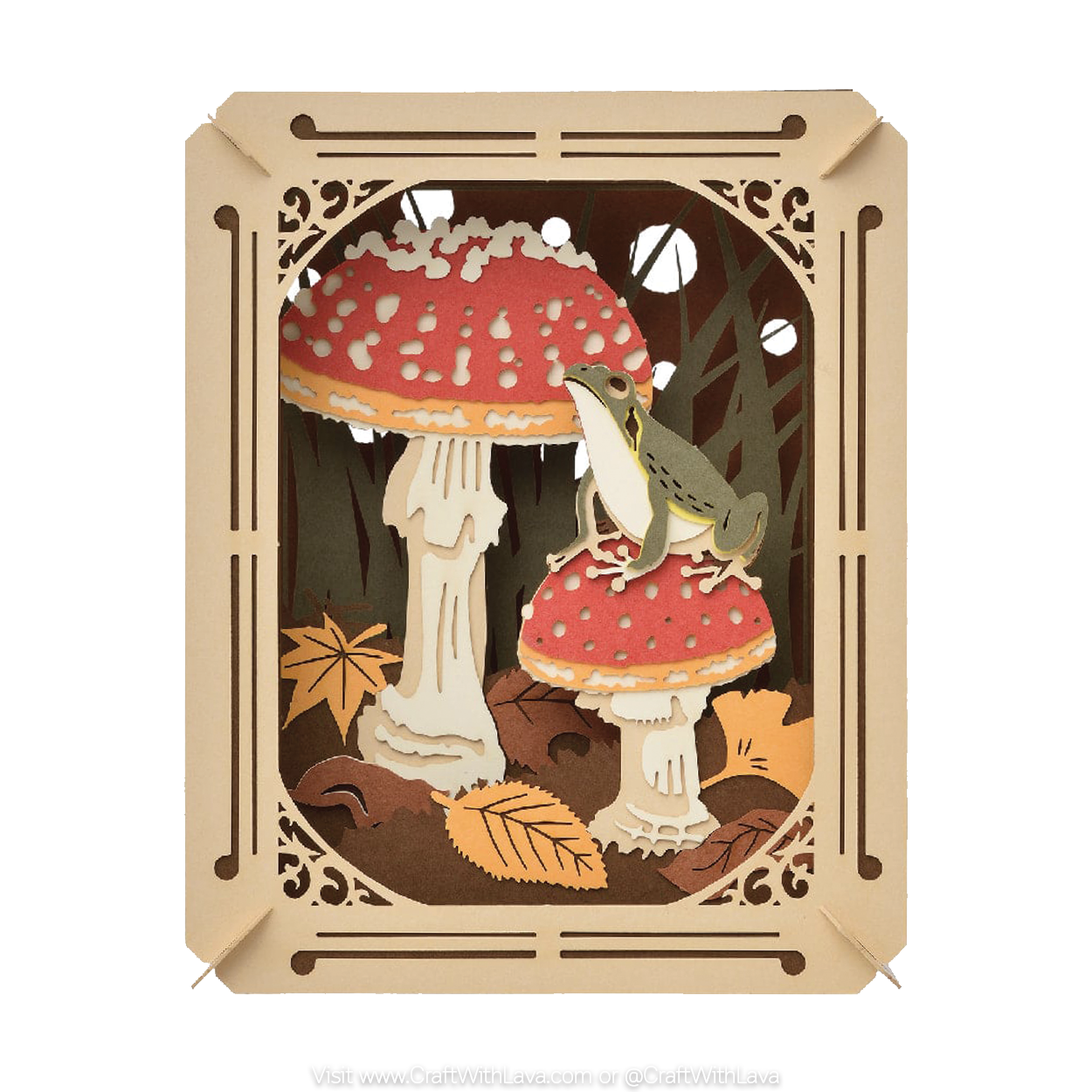 Paper Theater | Animal and Mushroom Series | Frog and Mushroom