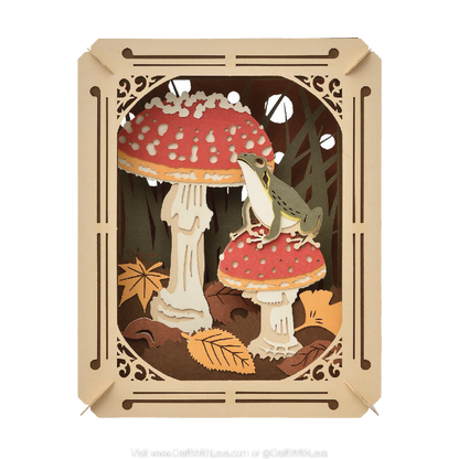 Paper Theater | Animal and Mushroom Series | Frog and Mushroom